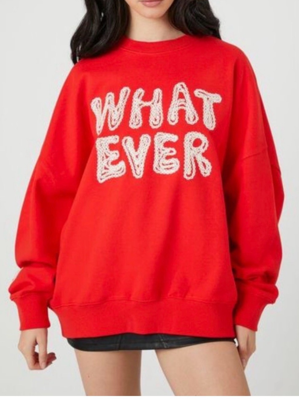 Forever 21 Whatever Pullover Cropped Hoodie